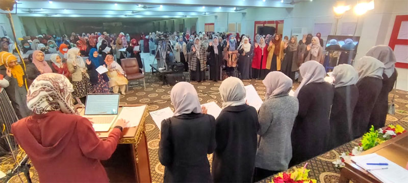 Dr Ghazala Hassan Qadri addresses oath-taking ceremony of MSM-S