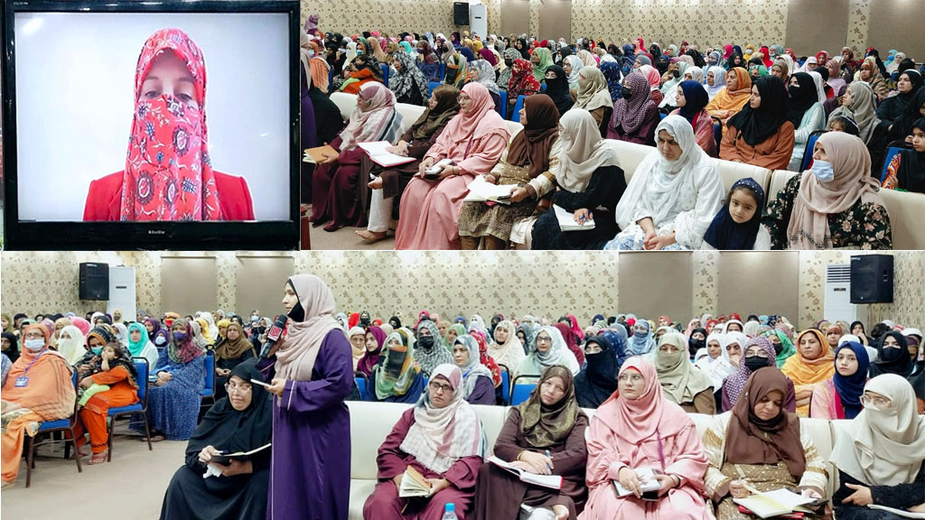 Dr Ghazala Qadri holds a session with Mutakif Sisters in Itikaf City