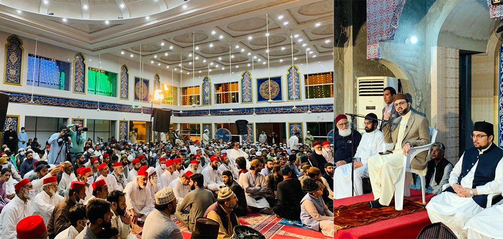 Dr Hassan Qadri addressing Mutakifeen in Itikaf City Jame al Minhaj