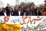 Minhaj-ul-Quran International holds demonstration to protest the killing of Shahbaz Bhatti