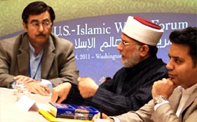 OIC Leaders, Qatari Foreign Minister & other dignitaries meet Shaykh-ul-Islam at U.S.-Islamic World Forum in Washington DC