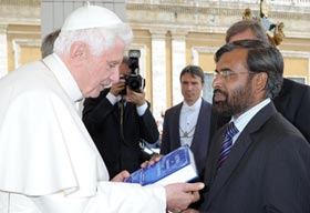 Fatwa on Terrorism presented to Pope Benedict XVI in Vatican City