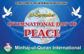Shaykh-ul-Islam’s message on 'World Day of Peace' 2011