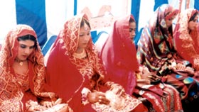 Marriage ceremony of ten flood affected couples under MWF Muzaffargarh
