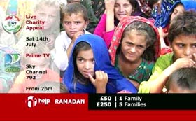 MWF's Live Charity Appeal (HelpFeed the Fasting in Ramadan) on Sky Channel 792 – 14th July 2012