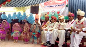 سید والہ میں 5 شادیوں کی اجتماعی تقریب