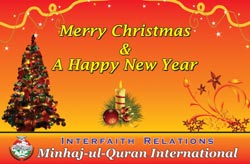 Shaykh-ul-Islam Dr Muhammad Tahir-ul-Qadri’s message on Christmas