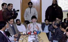 لاہور : شیخ الاسلام ڈاکٹر محمد طاہرالقادری کی پریس میڈیا سے ملاقات