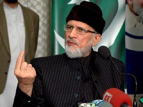 Tribune: Strong stance: No talks on interim govt before long march, says Qadri