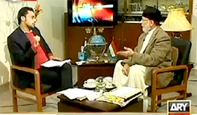 ARY News: Dr Tahir-ul-Qadri with Waseem Badami in 11th Hour