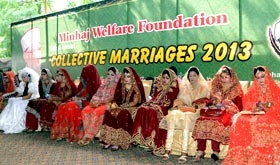 منہاج ویلفیئر فاؤنڈیشن کے زیراہتمام 24 شادیوں کی سالانہ اجتماعی تقریب
