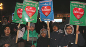 Mawlid-un-Nabi (saw) Peace Walk 2014 held in Denmark