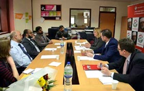 برطانوی وزیر ممبر پارلیمنٹ جسٹین گریننگ کی منہاج ویلفیئر فاؤنڈیشن کے وفد سے ملاقات