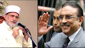 ARY News: Zardari calls Qadri to discuss revolution march