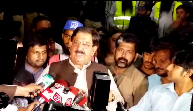 Khuram Nawaz Gandapur (Sec General PAT) talks to media after visit of Jinnah Hospital, Lhrore #LahoreBlast