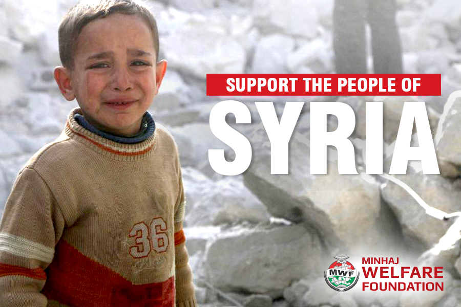 Supporting the people of SYRIA - Minhaj Welfare Foundation