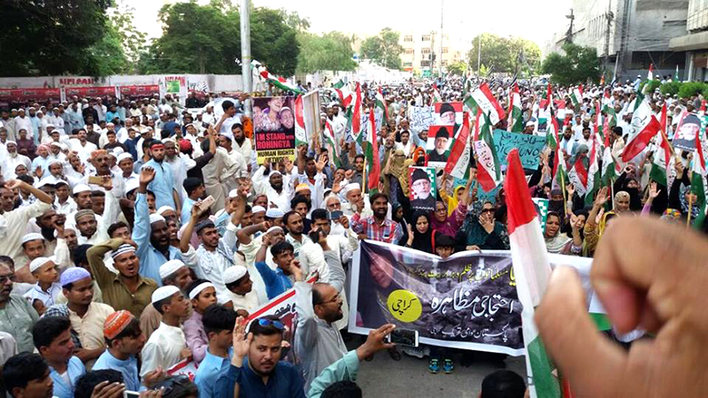 روہنگیا مسلمانوں کے قتل عام پر عالمی دنیا برما سے سفارتی تعلقات ختم کرے: عوامی تحریک کراچی