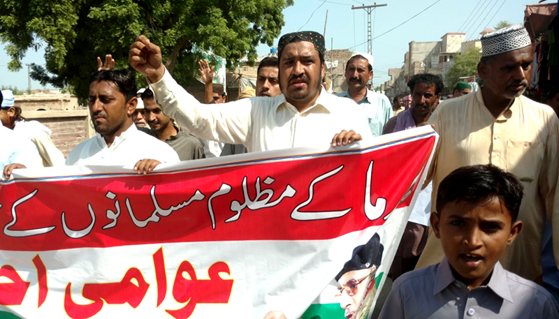 سندھ: پاکستان عوامی تحریک یوتھ ونگ ڈھرکی کا دھرنا