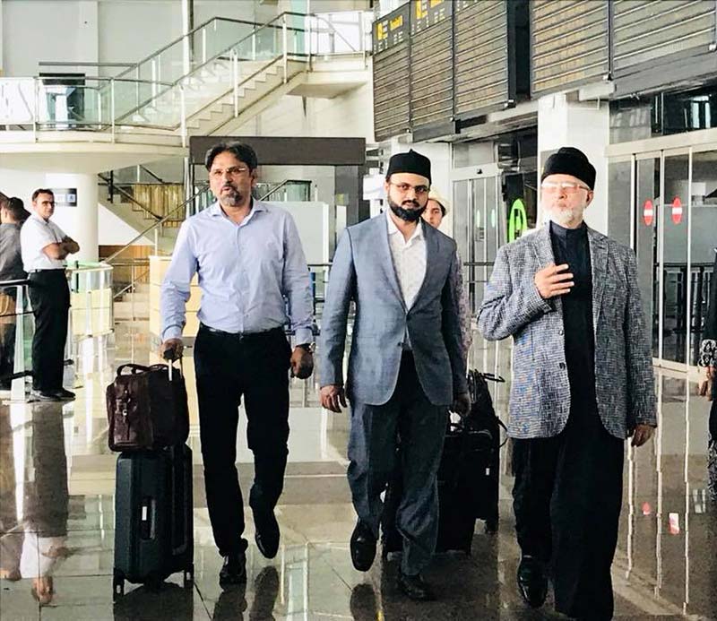دورہ یورپ: شیخ الاسلام ڈاکٹر محمد طاہرالقادری سپین پہنچ گئے