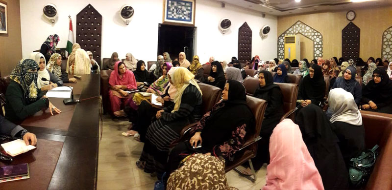 ڈاکٹر غزالہ حسن قادری سے سندھ، خیبرپختونخواہ، پنجاب کی عہدیداروں کی ملاقات