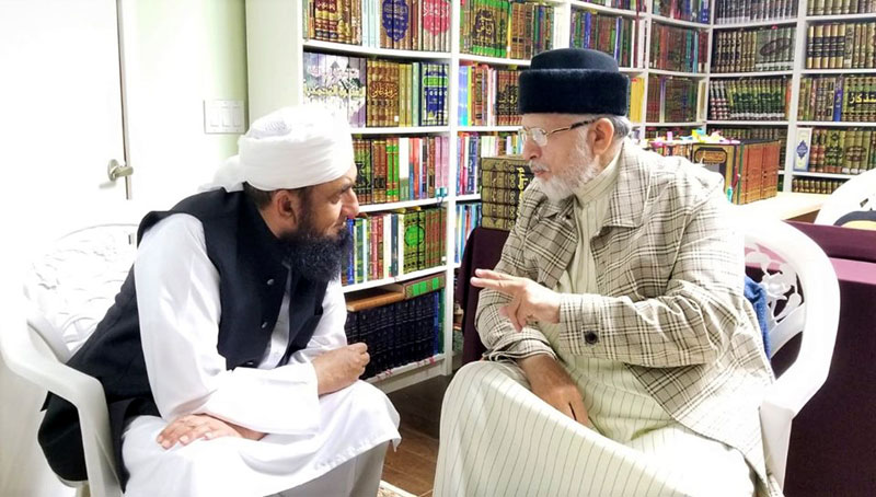 مولانا طارق جمیل کی ڈاکٹر محمد طاہرالقادری سے ملاقات