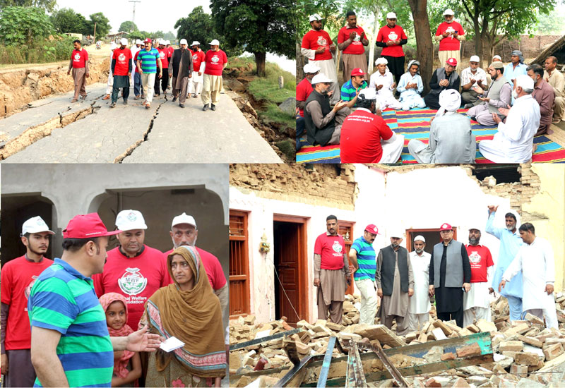 ڈاکٹر طاہرالقادری کی ہدایت پرمنہاج القرآن کے رہنماؤں کا میر پور کے زلزلہ سے متاثرہ اضلاع کا دورہ