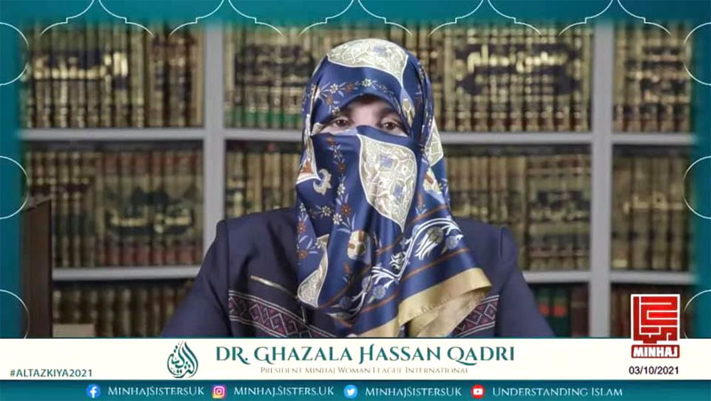 Al-Tazkiya 2021 concludes with Dr Ghazala Hassan Qadri's lecture