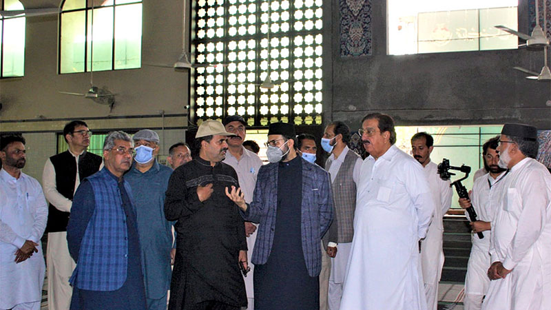 Dr Hassan Mohi-ud-Din Qadri visits Itikaf City to inspect arrangements