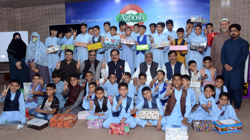 A ceremony held for resident children of Aghosh Orphan Care Home