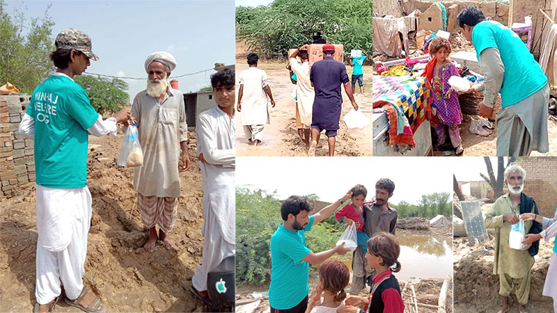 منہاج ویلفیئر فاؤنڈیشن کی سیلابی علاقوں میں امدادی سرگرمیاں