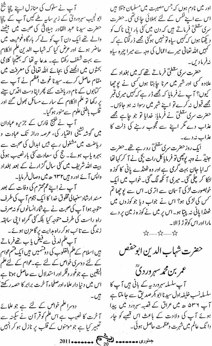 Minhaj-ul-Quran  Print Media CoverageMonthly Raysham Page 20