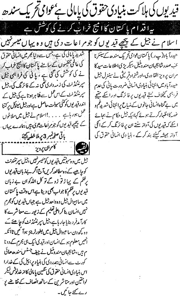 تحریک منہاج القرآن Minhaj-ul-Quran  Print Media Coverage پرنٹ میڈیا کوریج Daily Pasban Page 2